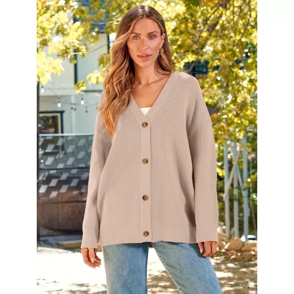 LILLUSORY Women's Cardigan 2023 Open Front Oversized Button Lightweight Sweaters V Neck Loose Cardigans Knit Outwear