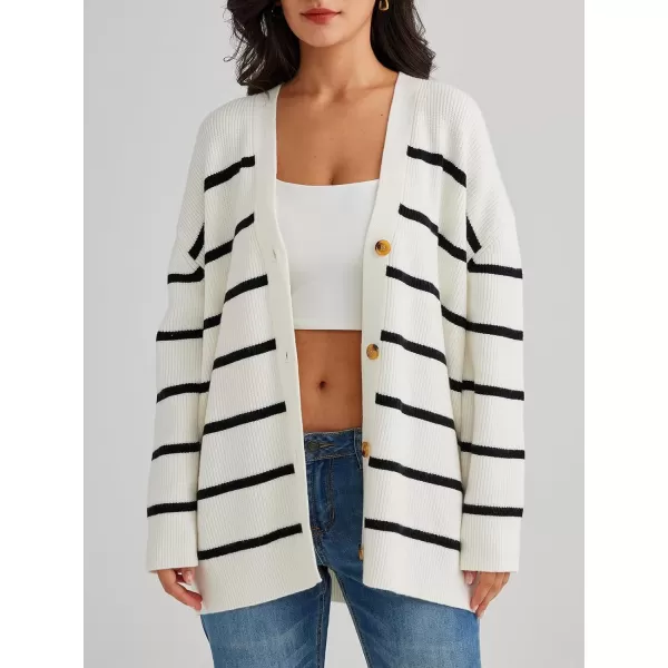 LILLUSORY Women's Cardigan 2023 Open Front Oversized Button Lightweight Sweaters V Neck Loose Cardigans Knit Outwear