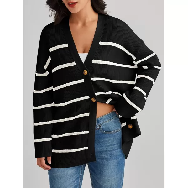 LILLUSORY Women's Cardigan 2023 Open Front Oversized Button Lightweight Sweaters V Neck Loose Cardigans Knit Outwear