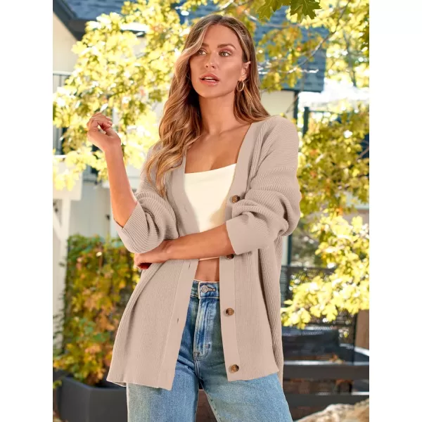 LILLUSORY Women's Cardigan 2023 Open Front Oversized Button Lightweight Sweaters V Neck Loose Cardigans Knit Outwear