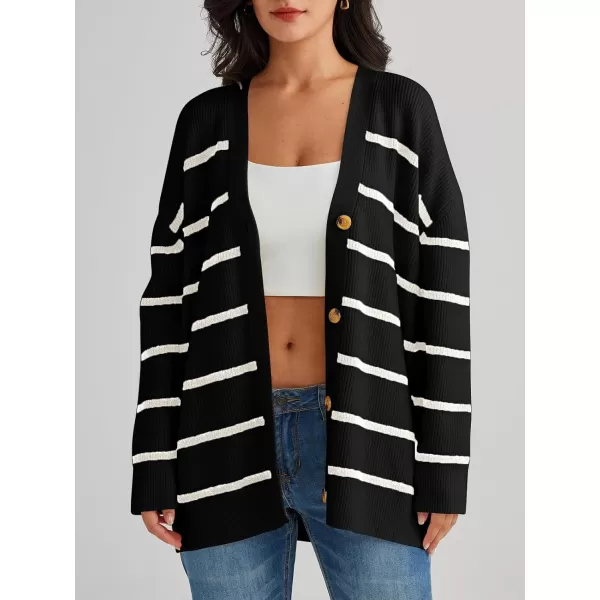 LILLUSORY Women's Cardigan 2023 Open Front Oversized Button Lightweight Sweaters V Neck Loose Cardigans Knit Outwear