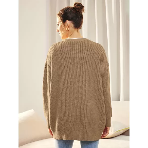 LILLUSORY Women's Cardigan 2023 Open Front Oversized Button Lightweight Sweaters V Neck Loose Cardigans Knit Outwear