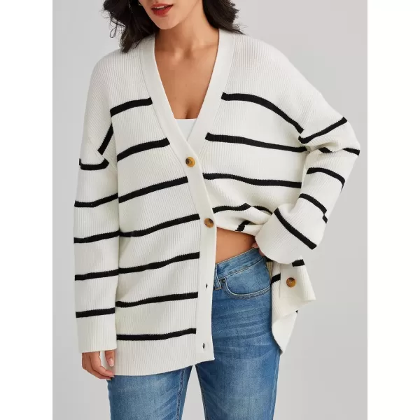 LILLUSORY Women's Cardigan 2023 Open Front Oversized Button Lightweight Sweaters V Neck Loose Cardigans Knit Outwear
