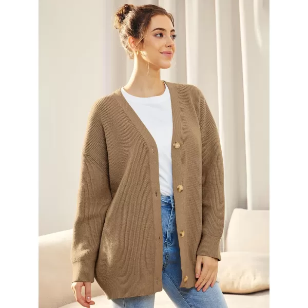 LILLUSORY Women's Cardigan 2023 Open Front Oversized Button Lightweight Sweaters V Neck Loose Cardigans Knit Outwear