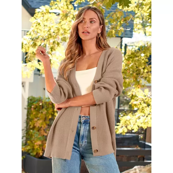 LILLUSORY Women's Cardigan 2023 Open Front Oversized Button Lightweight Sweaters V Neck Loose Cardigans Knit Outwear