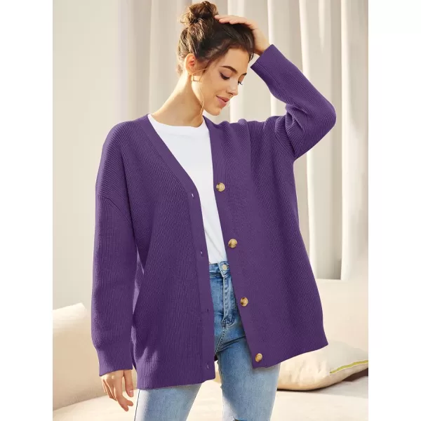 LILLUSORY Women's Cardigan 2023 Open Front Oversized Button Lightweight Sweaters V Neck Loose Cardigans Knit Outwear
