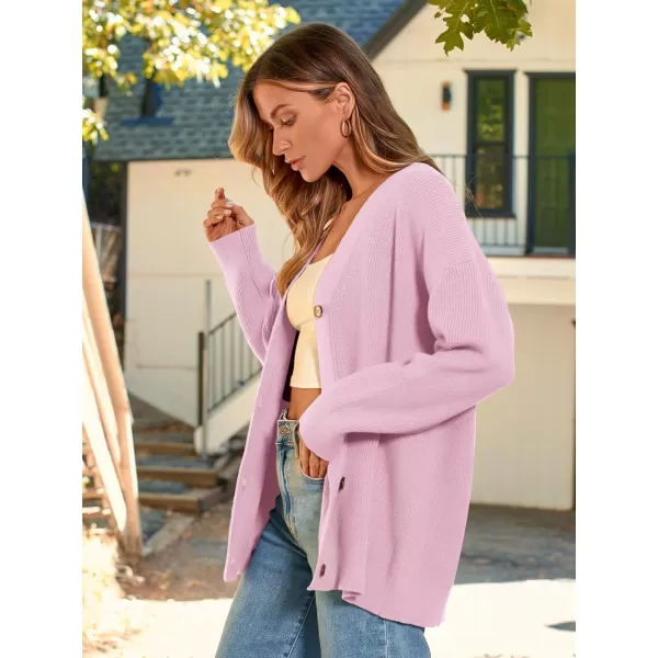 LILLUSORY Women's Cardigan 2023 Open Front Oversized Button Lightweight Sweaters V Neck Loose Cardigans Knit Outwear