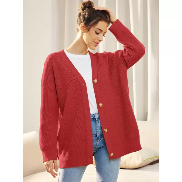 LILLUSORY Women's Cardigan 2023 Open Front Oversized Button Lightweight Sweaters V Neck Loose Cardigans Knit Outwear
