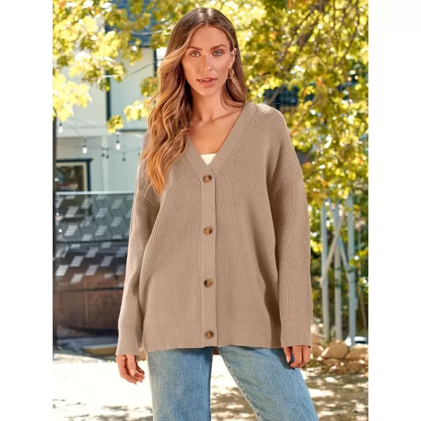 LILLUSORY Women's Cardigan 2023 Open Front Oversized Button Lightweight Sweaters V Neck Loose Cardigans Knit Outwear