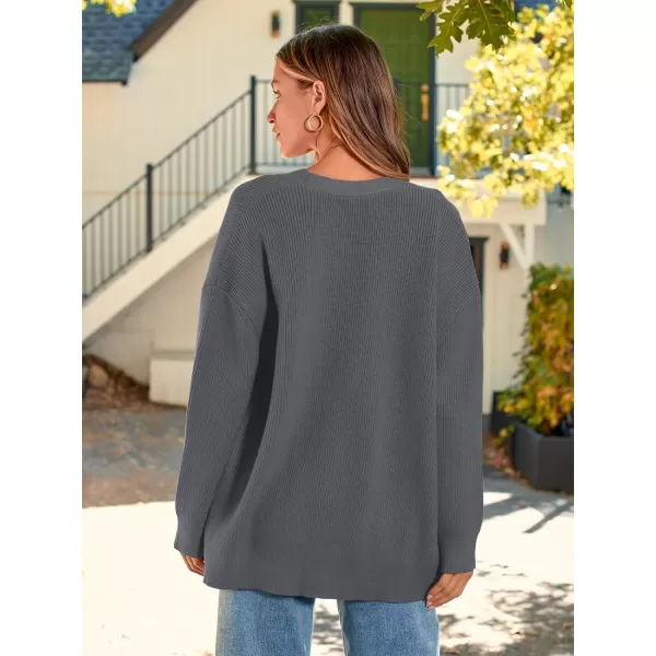 LILLUSORY Women's Cardigan 2023 Open Front Oversized Button Lightweight Sweaters V Neck Loose Cardigans Knit Outwear