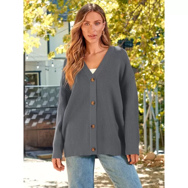LILLUSORY Women's Cardigan 2023 Open Front Oversized Button Lightweight Sweaters V Neck Loose Cardigans Knit Outwear