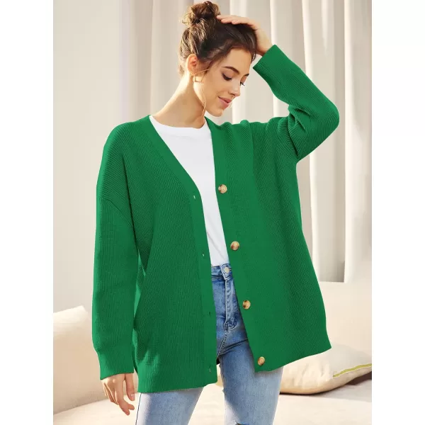 LILLUSORY Women's Cardigan 2023 Open Front Oversized Button Lightweight Sweaters V Neck Loose Cardigans Knit Outwear