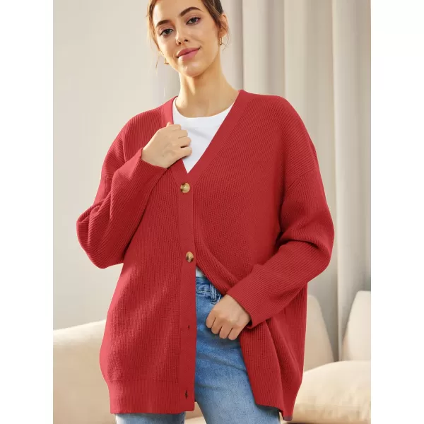 LILLUSORY Women's Cardigan 2023 Open Front Oversized Button Lightweight Sweaters V Neck Loose Cardigans Knit Outwear