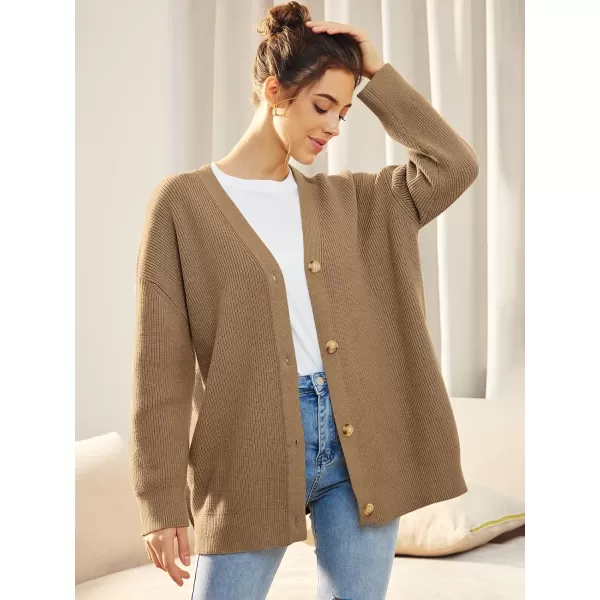 LILLUSORY Women's Cardigan 2023 Open Front Oversized Button Lightweight Sweaters V Neck Loose Cardigans Knit Outwear