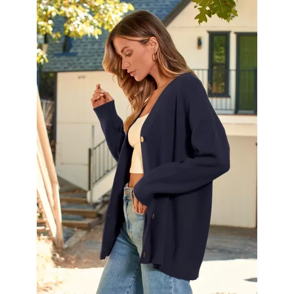 LILLUSORY Women's Cardigan 2023 Open Front Oversized Button Lightweight Sweaters V Neck Loose Cardigans Knit Outwear
