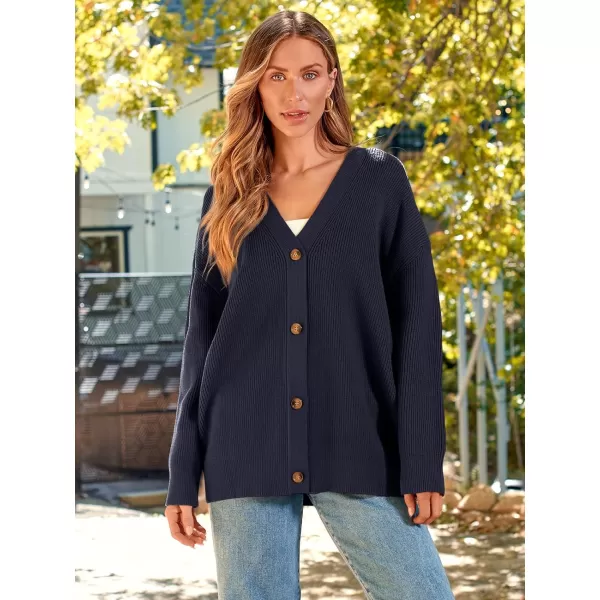 LILLUSORY Women's Cardigan 2023 Open Front Oversized Button Lightweight Sweaters V Neck Loose Cardigans Knit Outwear