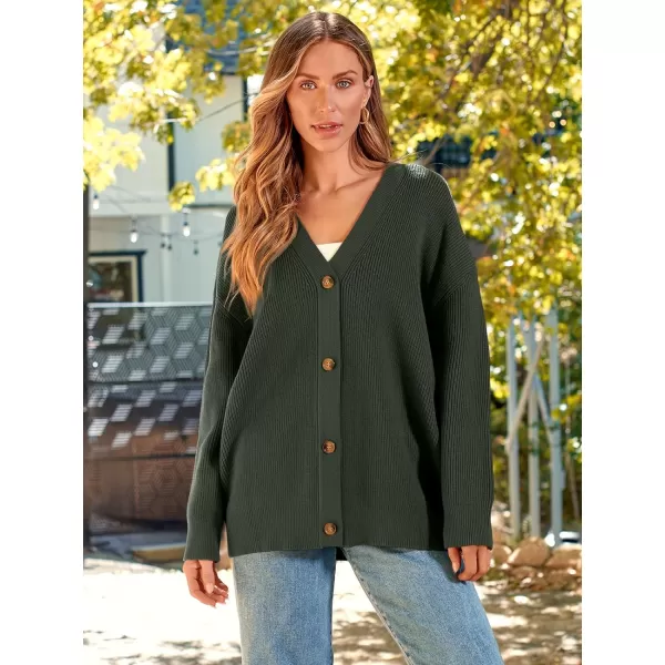 LILLUSORY Women's Cardigan 2023 Open Front Oversized Button Lightweight Sweaters V Neck Loose Cardigans Knit Outwear