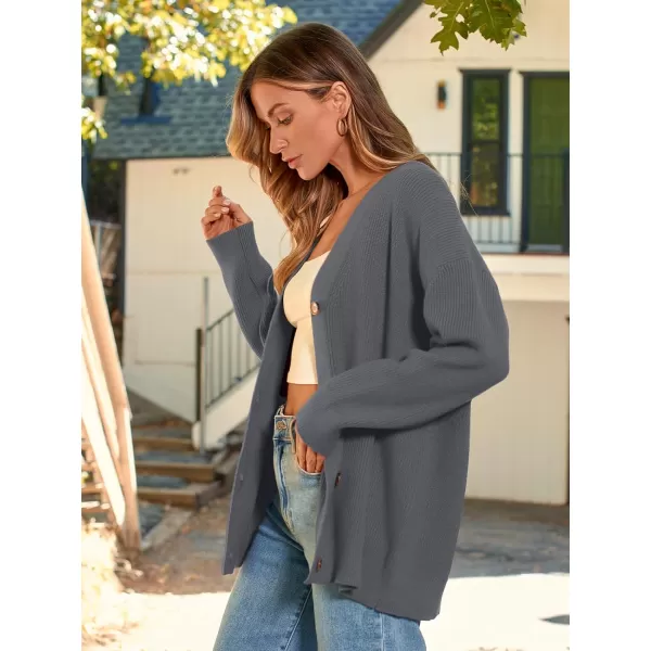 LILLUSORY Women's Cardigan 2023 Open Front Oversized Button Lightweight Sweaters V Neck Loose Cardigans Knit Outwear