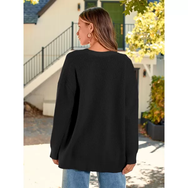 LILLUSORY Women's Cardigan 2023 Open Front Oversized Button Lightweight Sweaters V Neck Loose Cardigans Knit Outwear