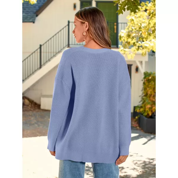 LILLUSORY Women's Cardigan 2023 Open Front Oversized Button Lightweight Sweaters V Neck Loose Cardigans Knit Outwear