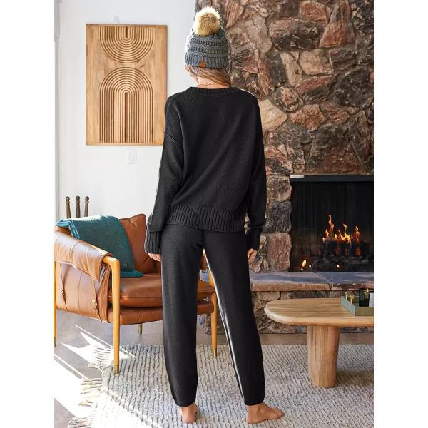 LILLUSORY Womens Cardigan Pants Sets 2 Piece Slouchy Loungewear Sweater Sets