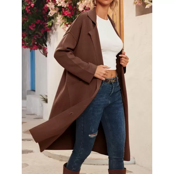 LILLUSORY Women's Long Knit Casual Cardigan Sweaters Oversized Dressy Jackets Fall Button Up Coatigan Winter Coats