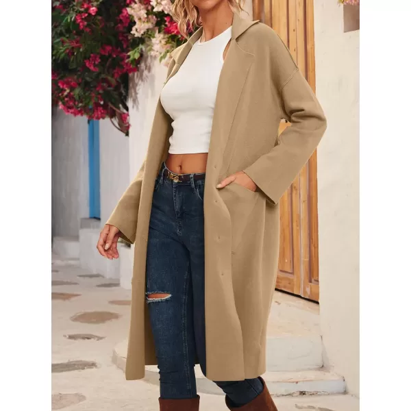 LILLUSORY Women's Long Knit Casual Cardigan Sweaters Oversized Dressy Jackets Fall Button Up Coatigan Winter Coats