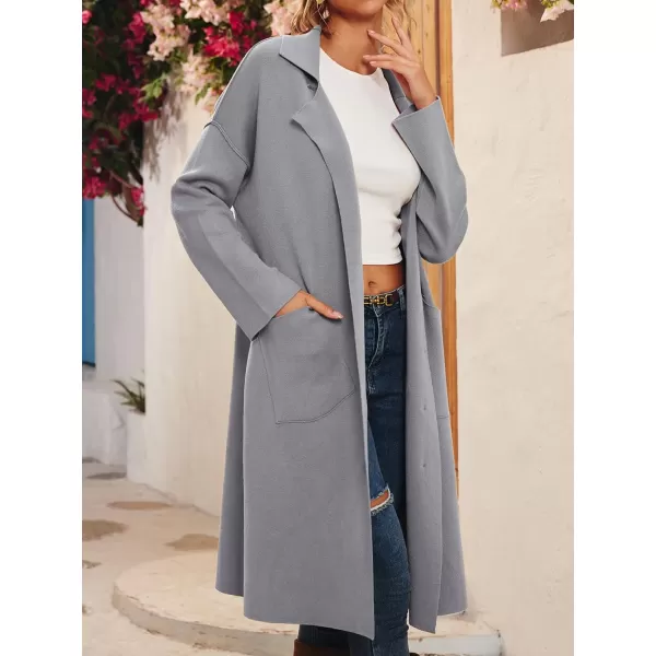 LILLUSORY Women's Long Knit Casual Cardigan Sweaters Oversized Dressy Jackets Fall Button Up Coatigan Winter Coats