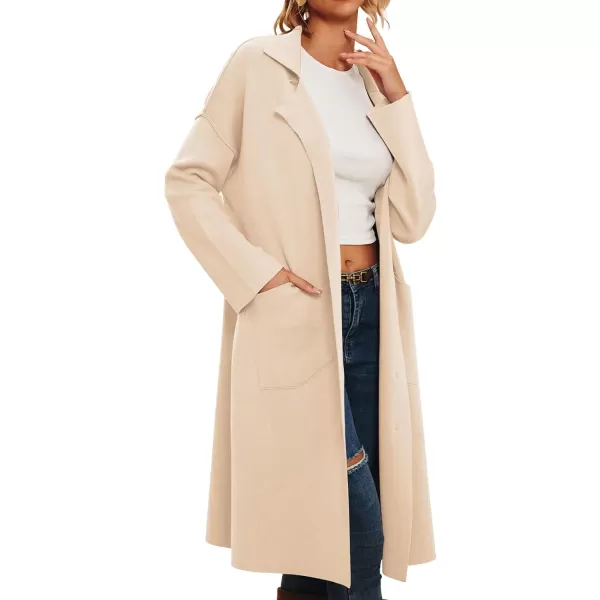 LILLUSORY Women's Long Knit Casual Cardigan Sweaters Oversized Dressy Jackets Fall Button Up Coatigan Winter Coats