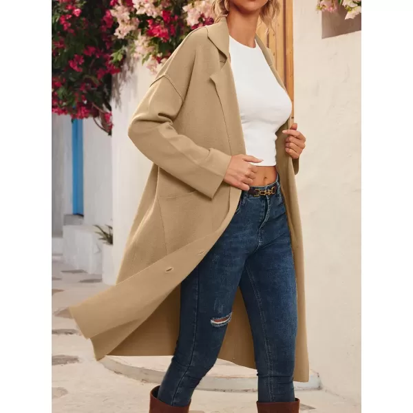 LILLUSORY Women's Long Knit Casual Cardigan Sweaters Oversized Dressy Jackets Fall Button Up Coatigan Winter Coats