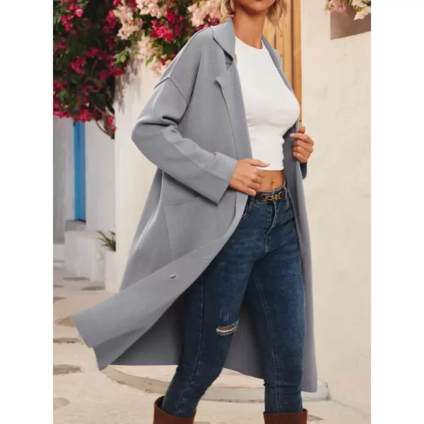 LILLUSORY Women's Long Knit Casual Cardigan Sweaters Oversized Dressy Jackets Fall Button Up Coatigan Winter Coats