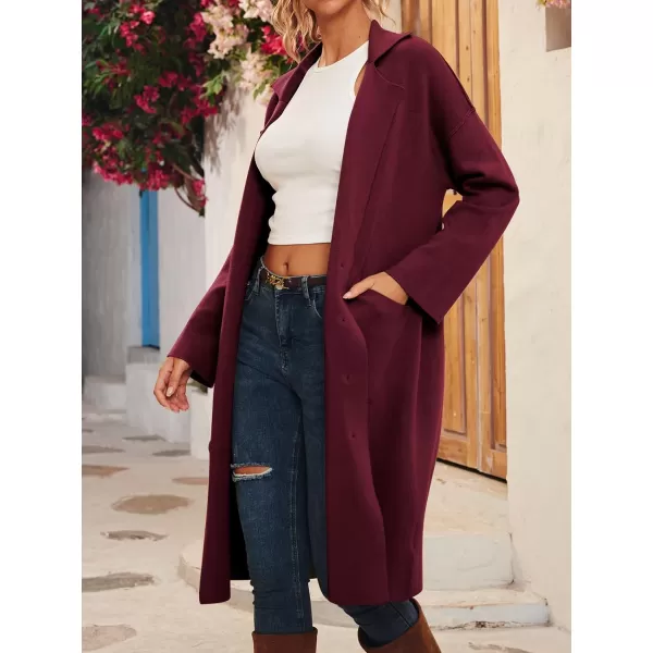 LILLUSORY Women's Long Knit Casual Cardigan Sweaters Oversized Dressy Jackets Fall Button Up Coatigan Winter Coats