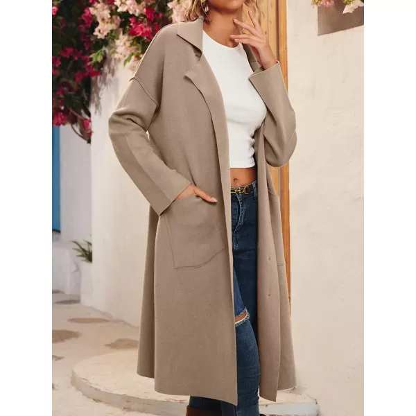 LILLUSORY Women's Long Knit Casual Cardigan Sweaters Oversized Dressy Jackets Fall Button Up Coatigan Winter Coats