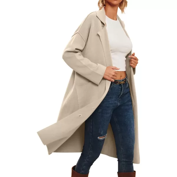 LILLUSORY Women's Long Knit Casual Cardigan Sweaters Oversized Dressy Jackets Fall Button Up Coatigan Winter Coats