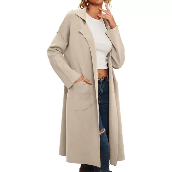 LILLUSORY Women's Long Knit Casual Cardigan Sweaters Oversized Dressy Jackets Fall Button Up Coatigan Winter Coats