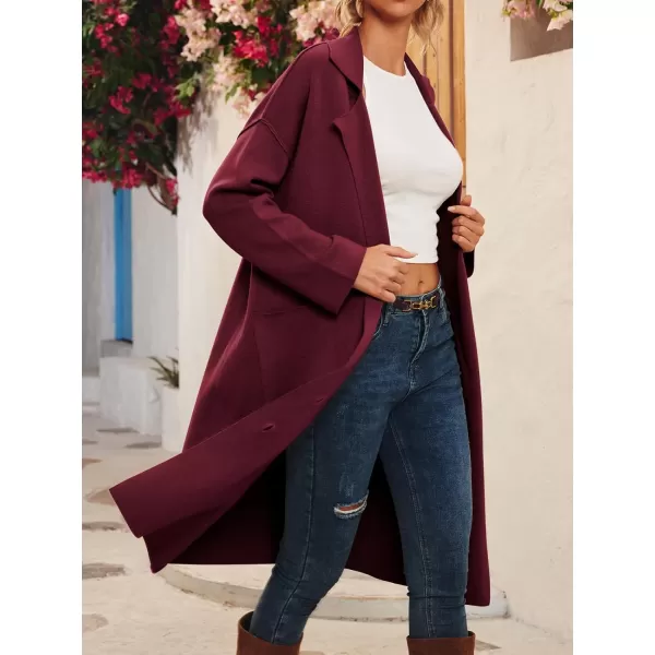 LILLUSORY Women's Long Knit Casual Cardigan Sweaters Oversized Dressy Jackets Fall Button Up Coatigan Winter Coats