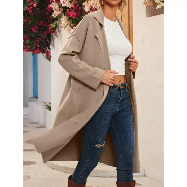 LILLUSORY Women's Long Knit Casual Cardigan Sweaters Oversized Dressy Jackets Fall Button Up Coatigan Winter Coats