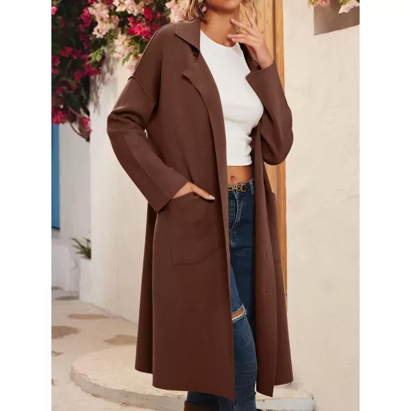 LILLUSORY Women's Long Knit Casual Cardigan Sweaters Oversized Dressy Jackets Fall Button Up Coatigan Winter Coats