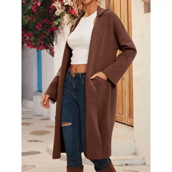 LILLUSORY Women's Long Knit Casual Cardigan Sweaters Oversized Dressy Jackets Fall Button Up Coatigan Winter Coats