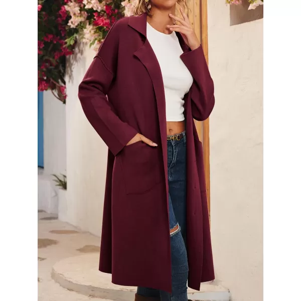 LILLUSORY Women's Long Knit Casual Cardigan Sweaters Oversized Dressy Jackets Fall Button Up Coatigan Winter Coats