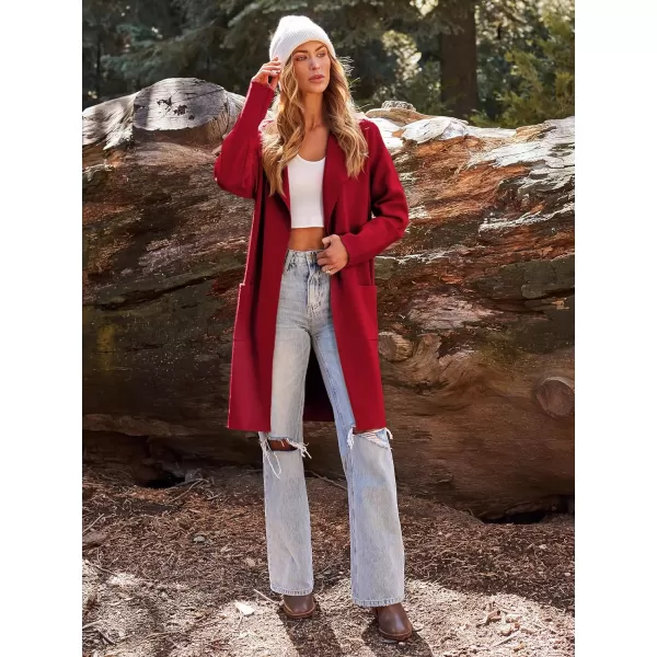LILLUSORY Women's Long Knit Wool Cardigan Sweaters Oversized Fall Dressy Coatigan 2023 Winter Coat Casual Light Jackets