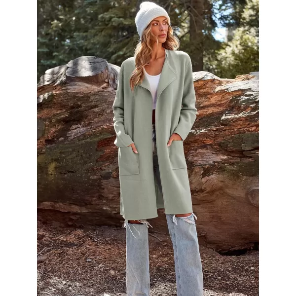 LILLUSORY Women's Long Knit Wool Cardigan Sweaters Oversized Fall Dressy Coatigan 2023 Winter Coat Casual Light Jackets
