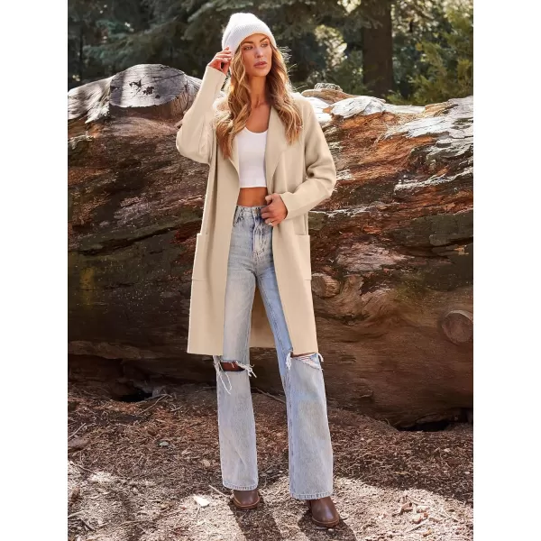 LILLUSORY Women's Long Knit Wool Cardigan Sweaters Oversized Fall Dressy Coatigan 2023 Winter Coat Casual Light Jackets