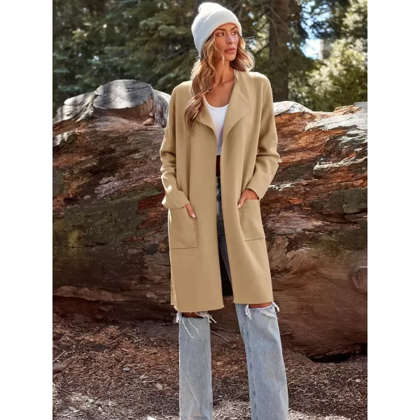 LILLUSORY Women's Long Knit Wool Cardigan Sweaters Oversized Fall Dressy Coatigan 2023 Winter Coat Casual Light Jackets