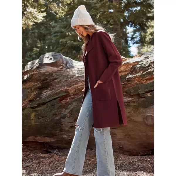 LILLUSORY Women's Long Knit Wool Cardigan Sweaters Oversized Fall Dressy Coatigan 2023 Winter Coat Casual Light Jackets