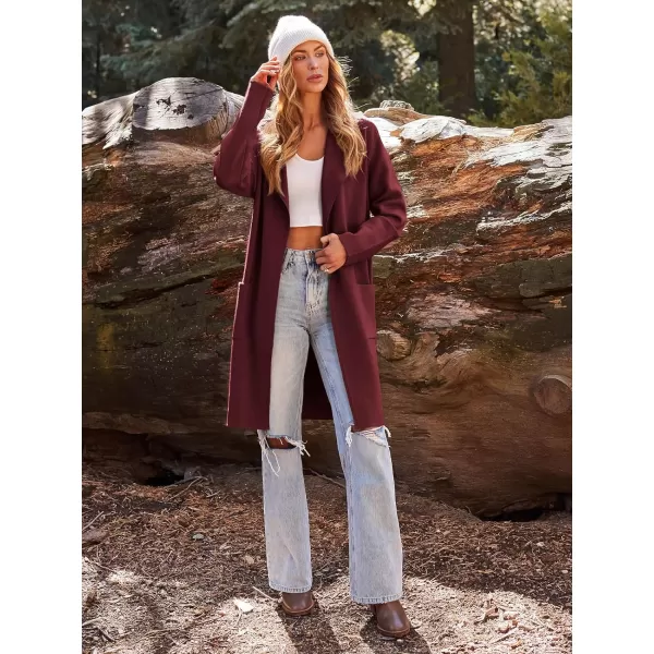 LILLUSORY Women's Long Knit Wool Cardigan Sweaters Oversized Fall Dressy Coatigan 2023 Winter Coat Casual Light Jackets
