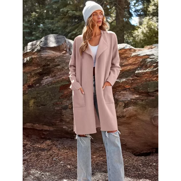 LILLUSORY Women's Long Knit Wool Cardigan Sweaters Oversized Fall Dressy Coatigan 2023 Winter Coat Casual Light Jackets