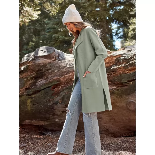 LILLUSORY Women's Long Knit Wool Cardigan Sweaters Oversized Fall Dressy Coatigan 2023 Winter Coat Casual Light Jackets