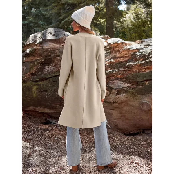 LILLUSORY Women's Long Knit Wool Cardigan Sweaters Oversized Fall Dressy Coatigan 2023 Winter Coat Casual Light Jackets