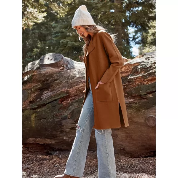 LILLUSORY Women's Long Knit Wool Cardigan Sweaters Oversized Fall Dressy Coatigan 2023 Winter Coat Casual Light Jackets